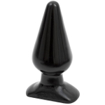 Черная анальная пробка из ПВХ "Classic Butt Plug Smooth Large" (Цвет: черный)