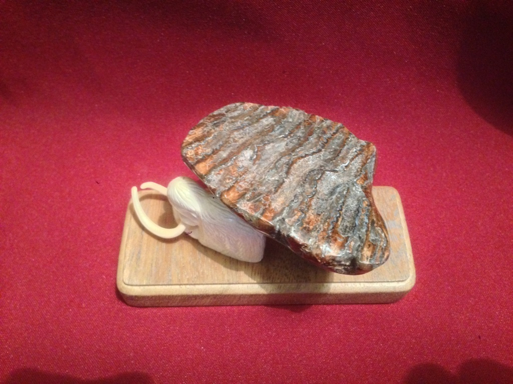 Мамонт и скала, миниатюра