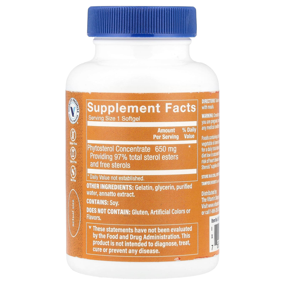 The Vitamin Shoppe, Растительные стеролы Heart Choice, 60 мягких таблеток