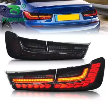 Задние фонари БМВ 3 серии G20 2020-2022 V10 type ДЫМЧАТЫЕ
