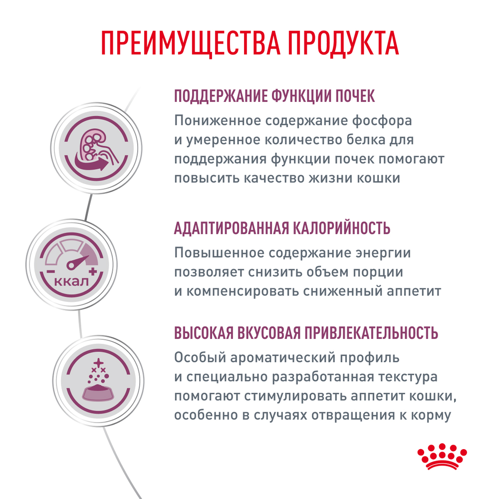 ROYAL CANIN Renal Корм сухой для кошек для поддержания функции почек, 350 г