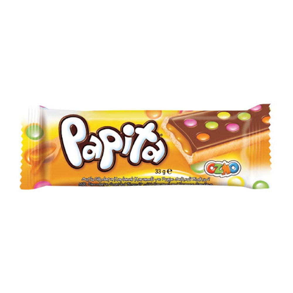 Печенье с молочным кремом и драже Papita Caramel 33гр. Турция