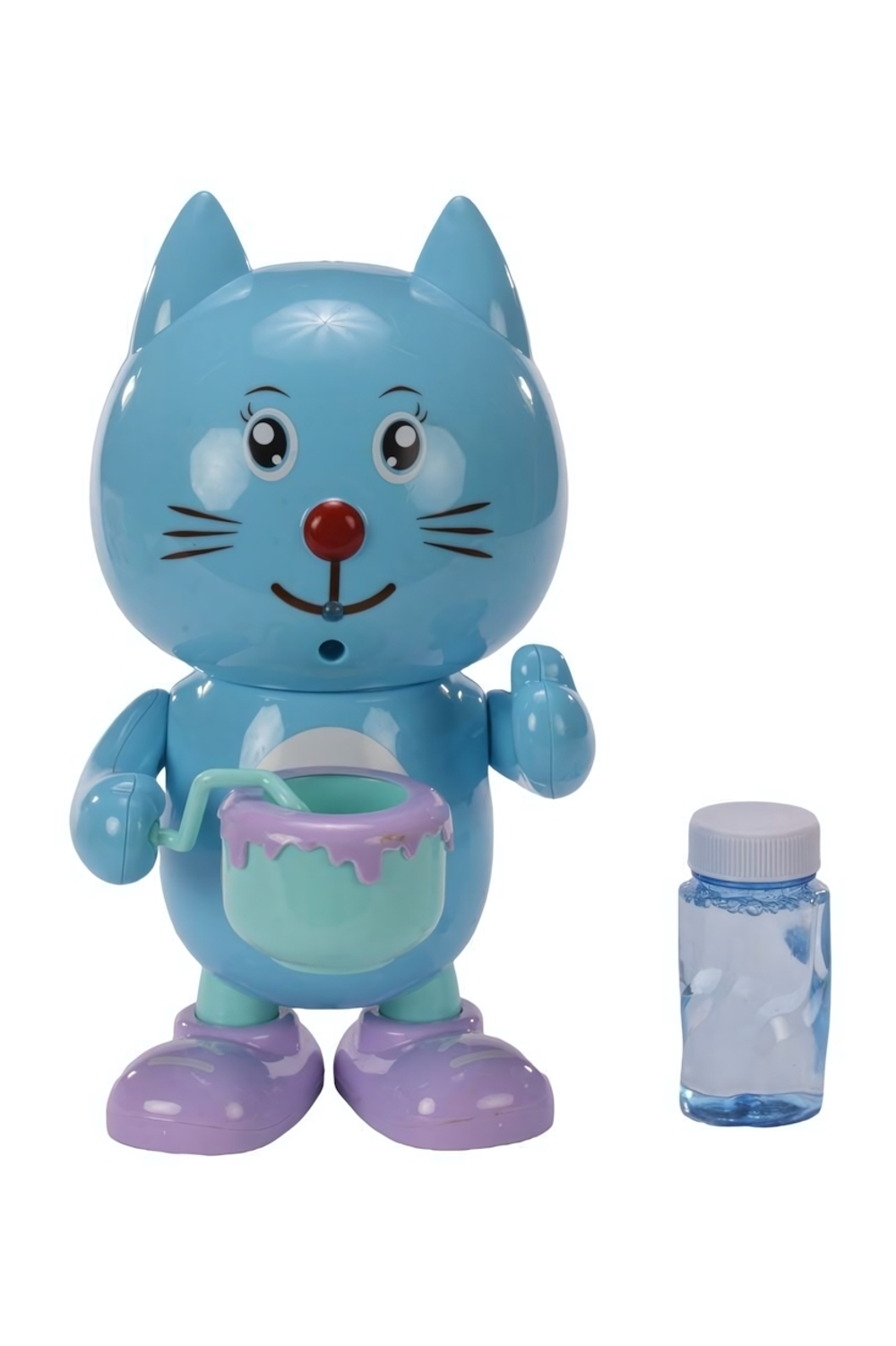 Игрушка на батарейках Кошечка с мыльными пузырями, коробка 599-9