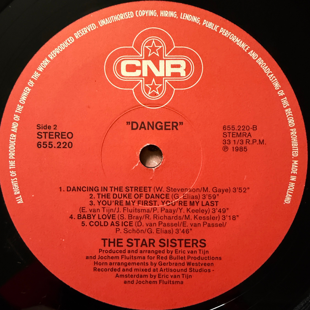 The Star Sisters ‎– Danger (Голландия 1985г.)