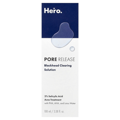 Hero Cosmetics, Pore Release, раствор для очищения от угрей, 100 мл (3,38 жидк. унц.)