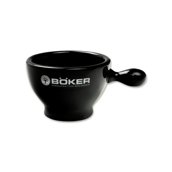 Чаша для бритья Boker, с ручкой, черная