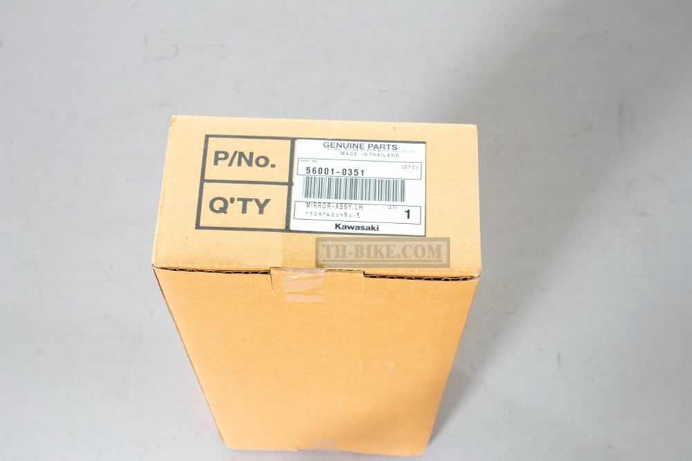 56001-0351. MIRROR-ASSY,LH. Left mirror Kawasaki EX650, Ninja650, ER6F 2017-2020