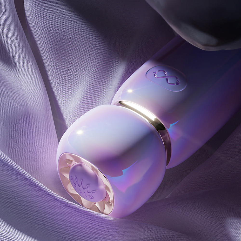 Сиреневый вакуумный клиторальный стимулятор 12,6см Zalo Lia Suction Massager Lavender Purple