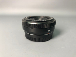 Fujifilm 27mm 2.8, царапина на линзе