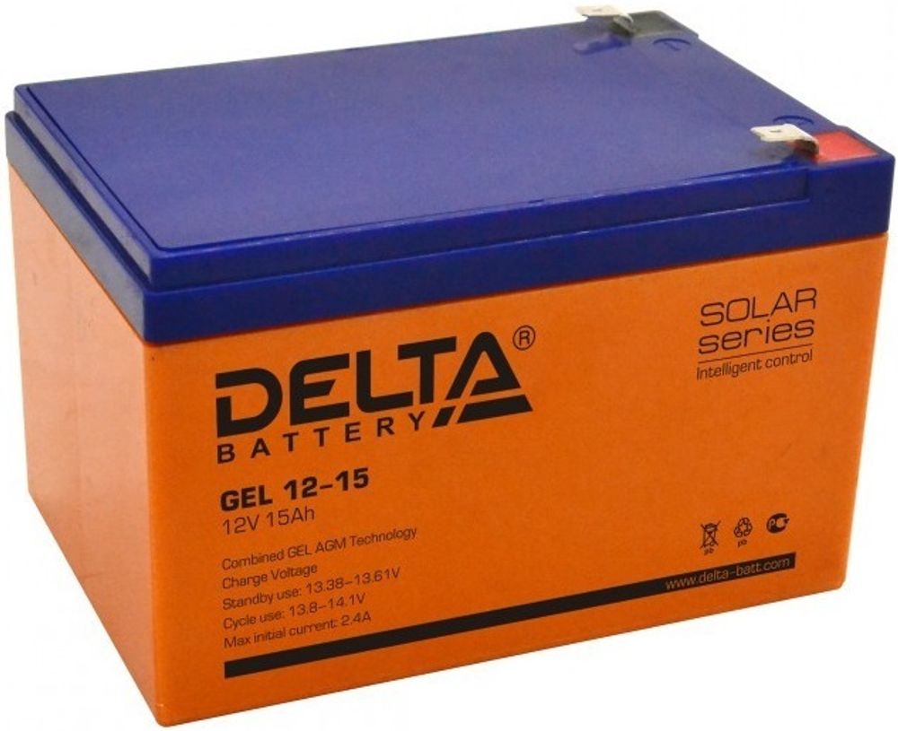 DELTA GEL 12-15 аккумулятор DELTA GEL 12-15 аккумулятор