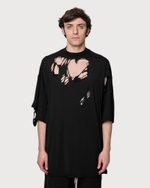 RICK OWENS DRKSHDW ФУТБОЛКА МУЖСКАЯ HOLLYWOOD TOMMY ЧЕРНАЯ
