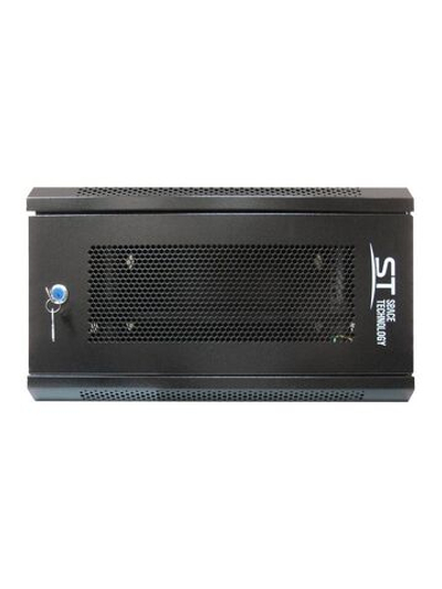 Шкаф телекоммуникационный настенный ST-NCP6U02 (ЧЕРНЫЙ) С ПОЛКОЙ