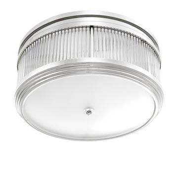 Eichholtz Ceiling Lamp Rousseau, Nickel Finish / Clear Glass