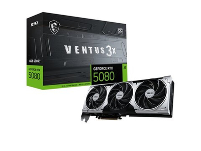 Видеокарта MSI Nvidia GeForce RTX 5080 [RTX 5080 16G VENTUS 3X OC PLUS]