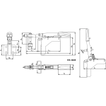 Горизонтальный зажим с открытым плечом BESSEY STC-HA20