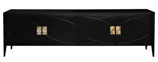 151SV-00005 Тумба под TV черная 200*60*40см