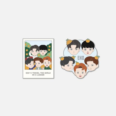 товары EXO - EXO's TRAVEL THE WORLD ON A LADDER OFFICIAL MD BADGE