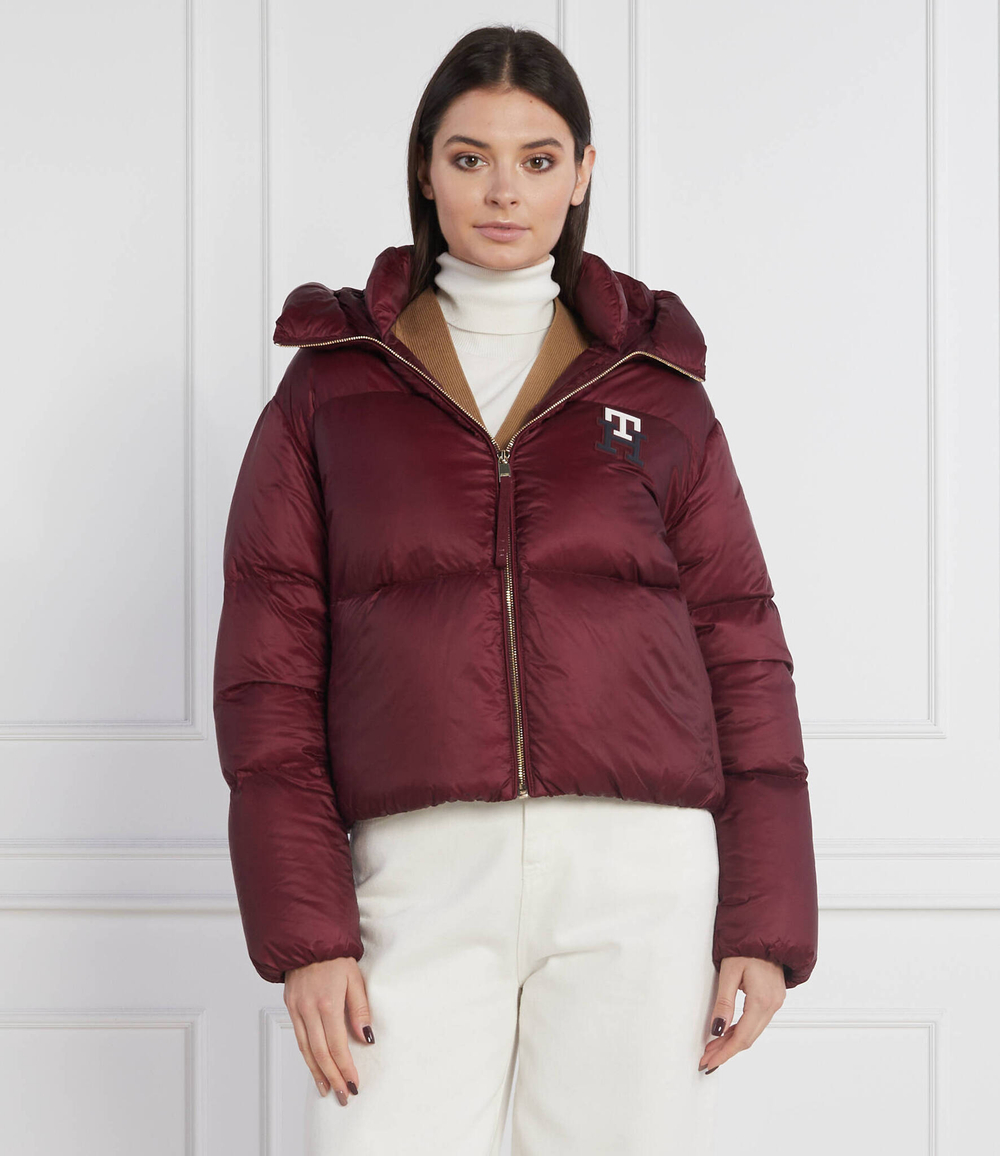пуховая куртка monogram badge Tommy Hilfiger - бордовый(WW0WW37479)