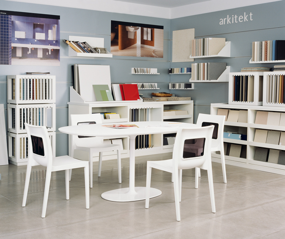 Стул пластиковый Siesta Contract Lucca-T, белый