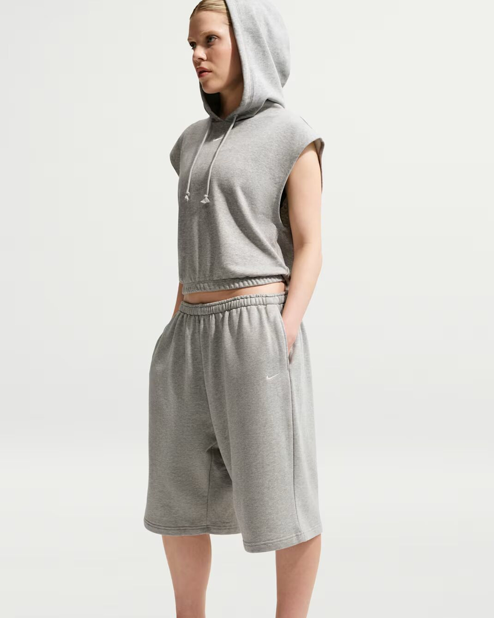 Nike Sportswear Женские бермуды из французского махрового полотна свободного кроя - NIKE
