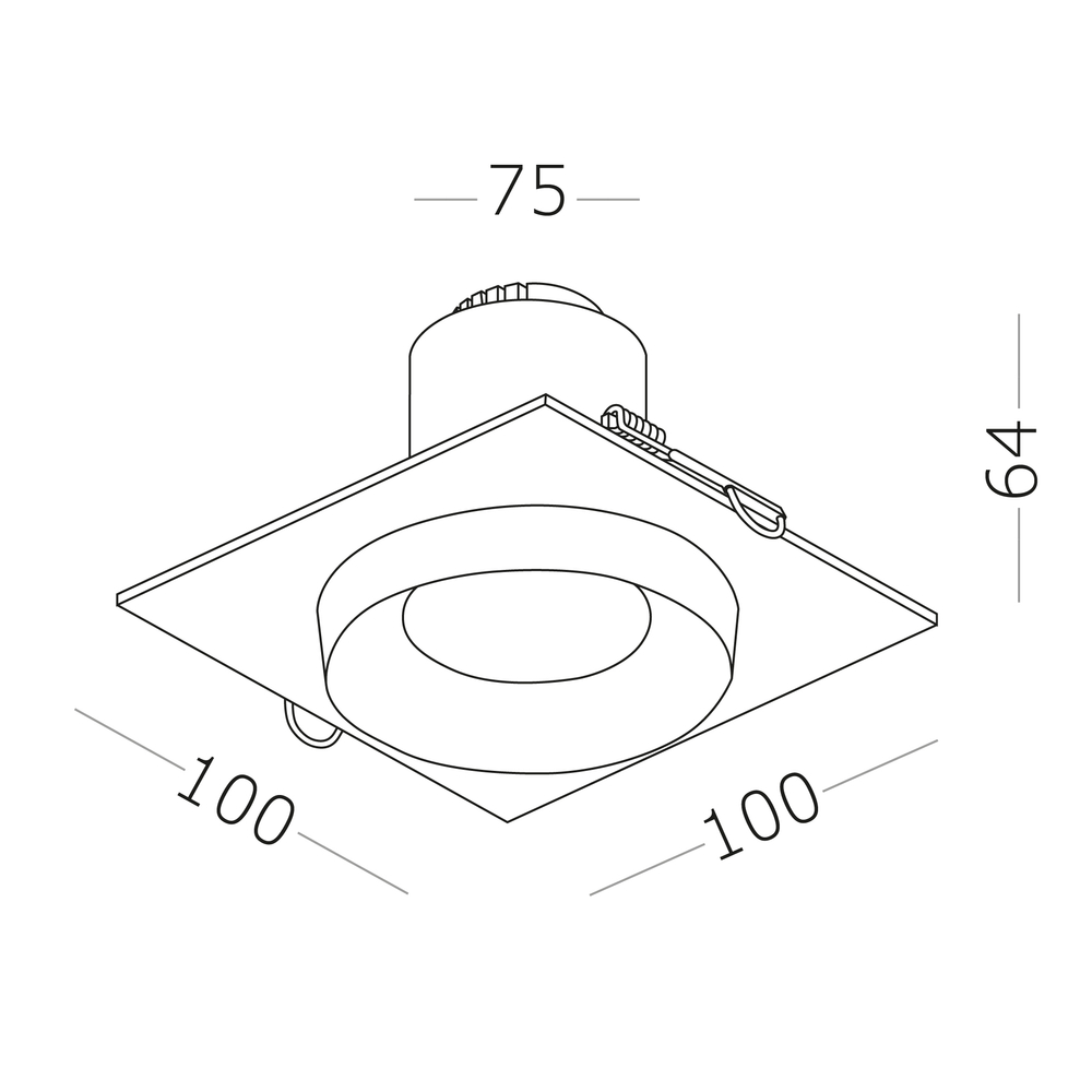 Светильник встраиваемый LED 10W 4000K