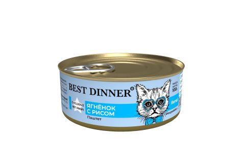Best Dinner Renal консервы для кошек (ягненок с рисом) 100 гр
