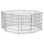 Вольер MidWest Life Stages для собак 8 панелей 61х76h см с дверью-MAXLock черный