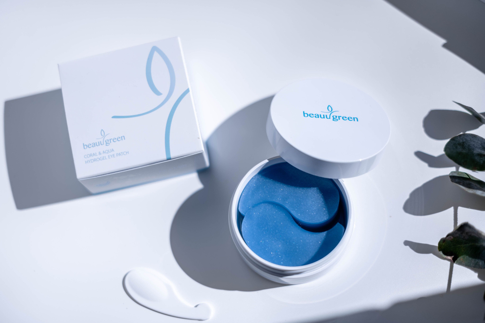 BeauuGreen Гидрогелевые патчи для кожи вокруг глаз Coral & Aqua Hydro-Gel Eye Patch Medium 60шт