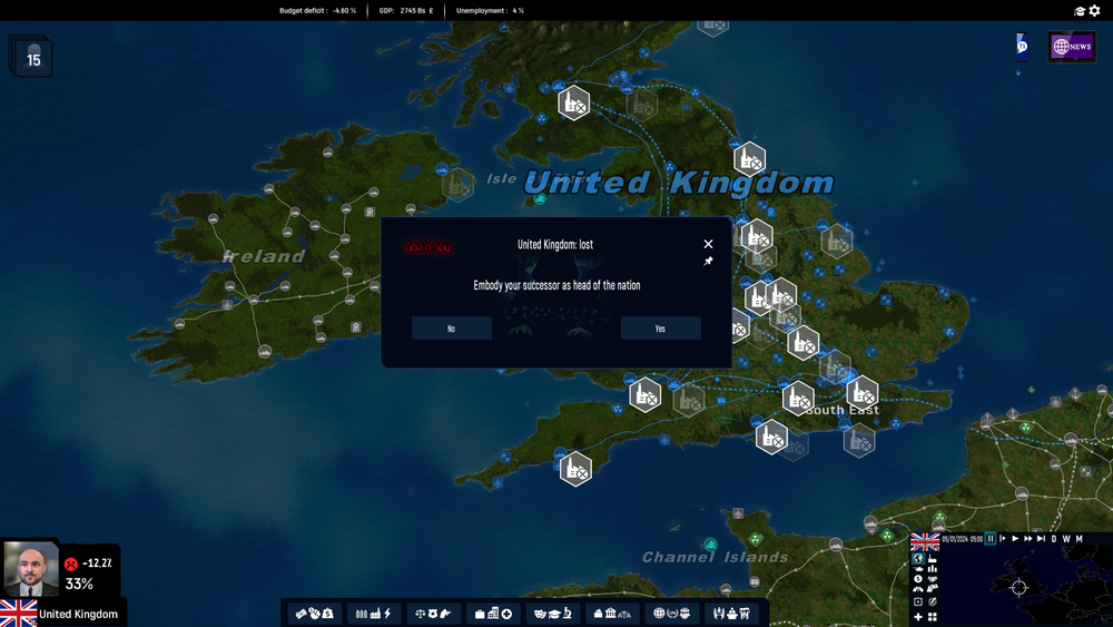 Add-on God' N Spy - Geo-Political Simulator 2026 Edition (для ПК, цифровой код доступа)