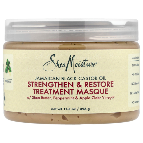 SheaMoisture, укрепляющая и восстанавливающая маска с ямайским чёрным касторовым маслом, 326 г (11,5 унции)
