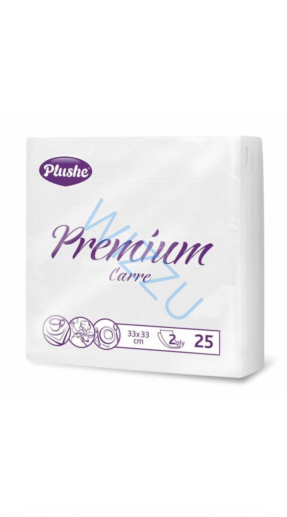 Бумажные салфетки Plushe premium carre intensiv ассорти 2 сл 25 листов