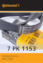 Ремень поликлиновый Continental 7PK1153
