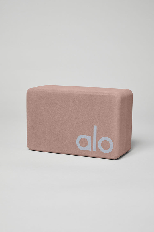 Alo Yoga Блок для йоги, дымчато-розовый
