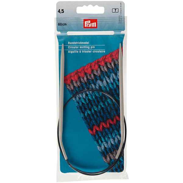 Спицы круговые ⌀4.5 мм, 60 см, 1 шт, Prym 211277