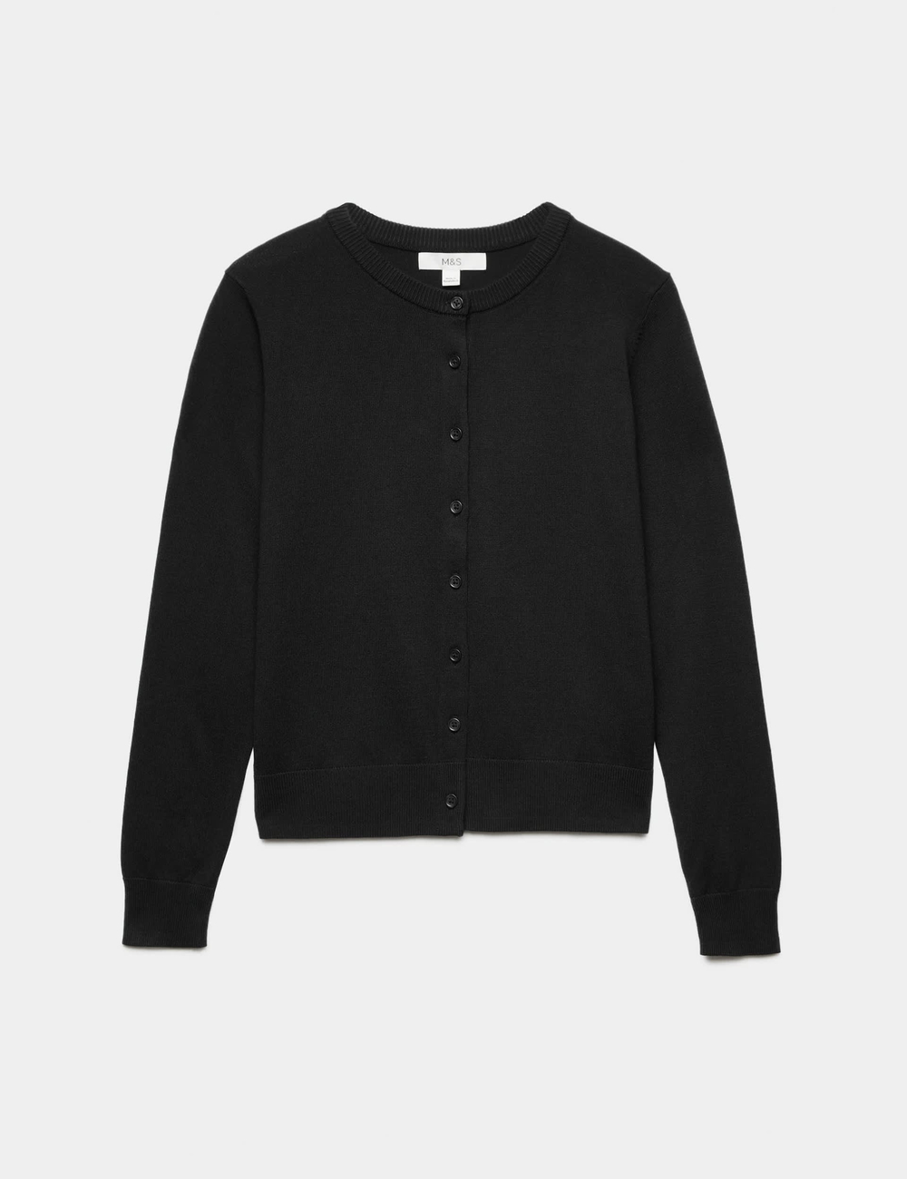Кардиган с круглым вырезом и пуговицами T38002388 - Marks & Spencer