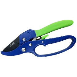 Секатор GREEN APPLE GA-PR25 усиленный контактный c храповым механизмом | GREEN APPLE
