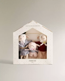 ZARA HOME НАБОР ДЕТСКИХ МЯГКИХ ИГРУШЕК ОВЕЧКИ (НАБОР ИЗ 3 ИГРУШЕК), РАЗНОЦВЕТНЫЙ