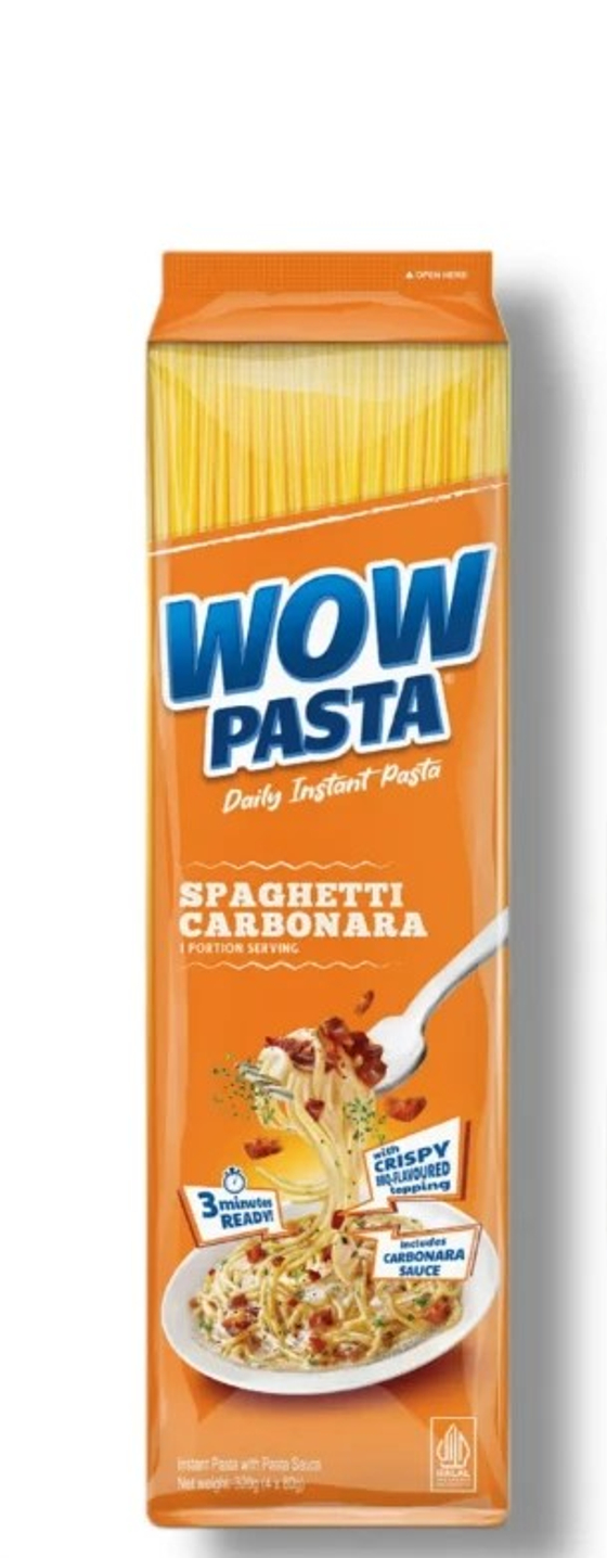 Лапша быстрого приготовления "WOW PASTA" паста Карбонара 80гр (4шт)  пакет