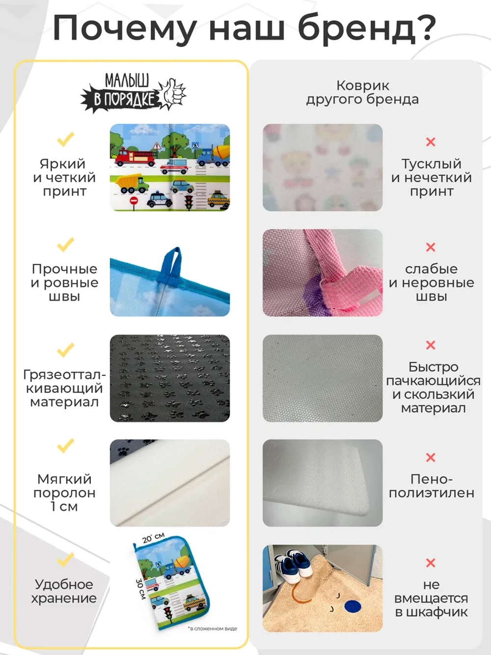 Коврик в садик для переобувания мальчику