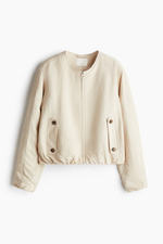 Куртка-бомбер с льном - H&M