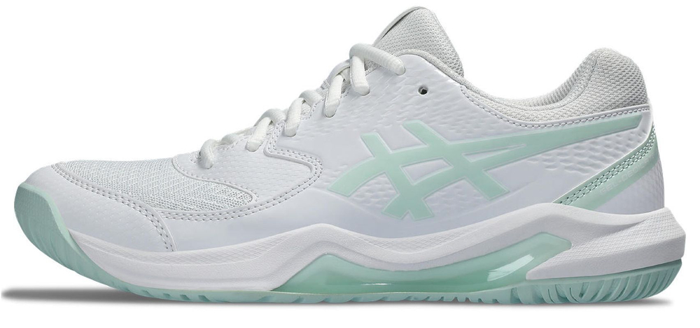 Женские Кроссовки теннисные Asics Gel-Dedicate 8 - white/pale blue