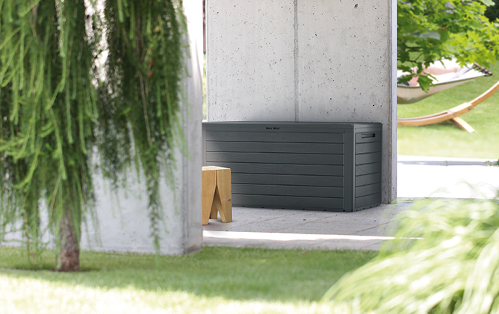 Пластиковый сундук Prosperplast Woodebox 280 л wenge