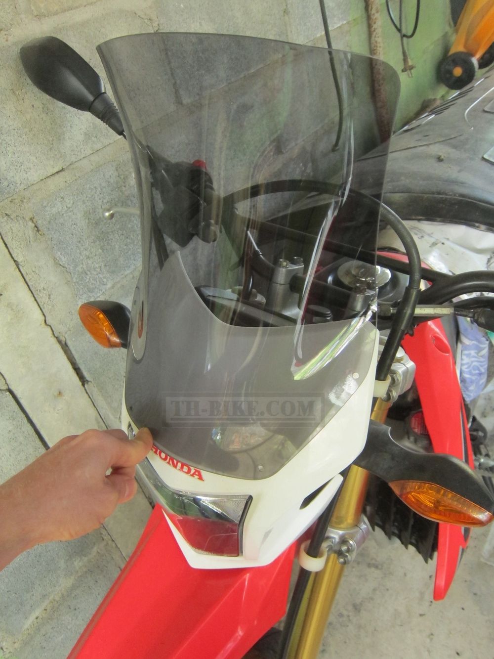 Windscreen, Windshield for Honda CRF250L-M, CRF300L (non LED), 2012-2021. Motoskill