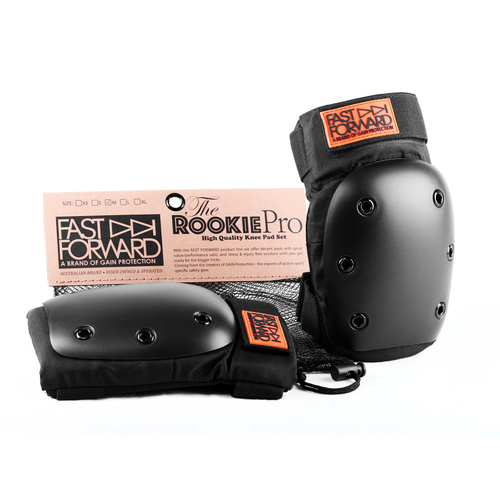 Защита на колени KNEE PADS set FAST FORWARD ROOKIE PRO XS(24-30см) черная GAIN
