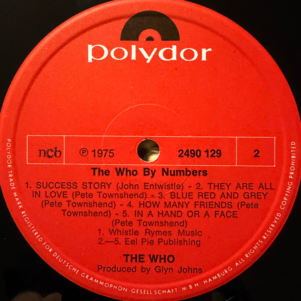 The Who – The Who By Numbers (Скандинавия 1975г.)
