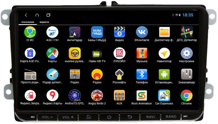 Магнитола для Volkswagen T5, T6, Tiguan, Passat, Polo, Jetta, Amarok, Golf и др., Skoda Fabia, Rapid - Parafar PF904XHD9 на Android 11, SIM-слот
