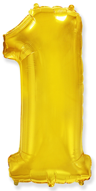 Цифра 1 "Золотой" (40''/102 см)