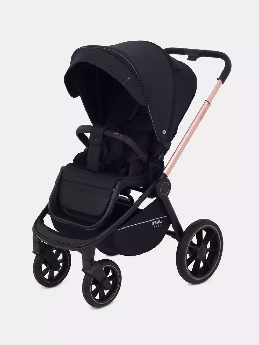 Коляска детская MOWBaby "ZOOM"PU (3в1) RA087 Gold Black