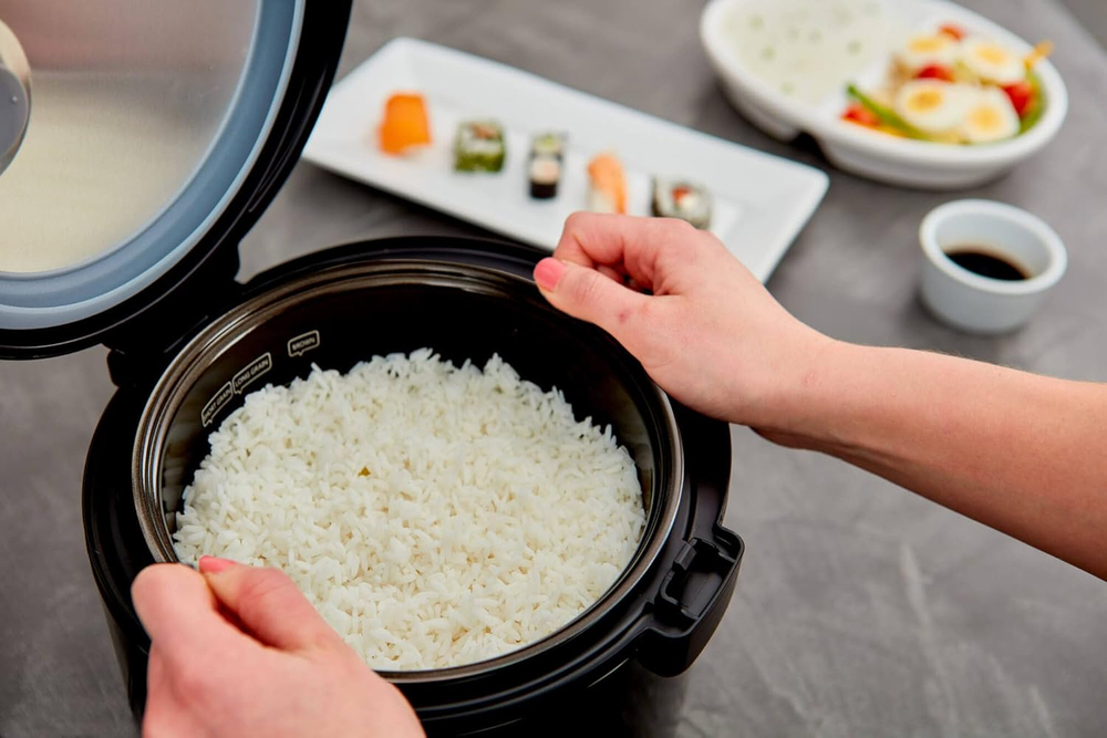 Yum Asia Рисоварка Kumo YumCarb Rice Cooker, 5,5 чашек, 1 л (Dark Stainless Steel)