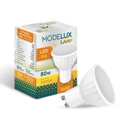Светодиодная лампа MODELUX lamp ML2910- GU10-9W-3000